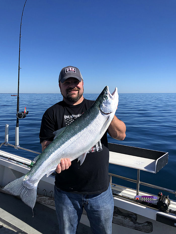 Catching Salmon with Memory Maker Charters