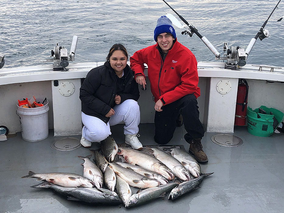 Cold Weather Lake Michigan Charter Fishing