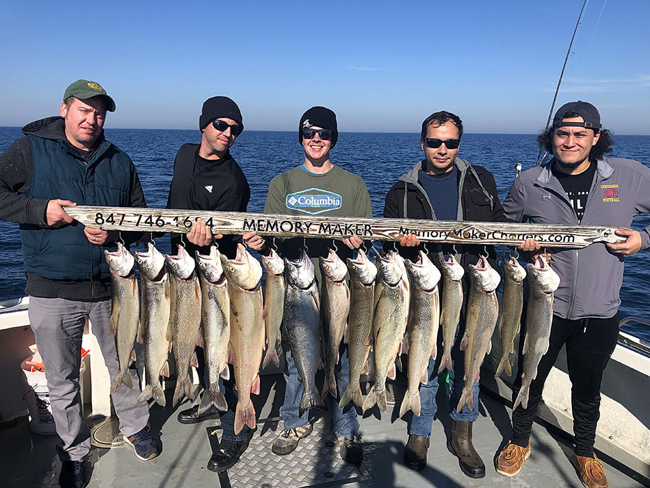 A Sunny Day of Lake Michigan Charter Fishing