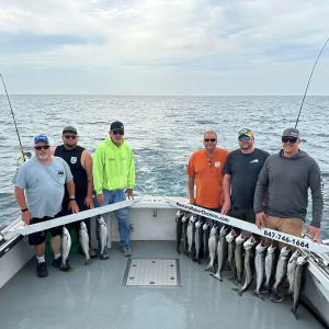 Lake michigan salmon fishing