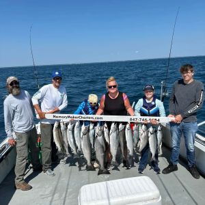 Family fishing in Kenosha Wisconsin