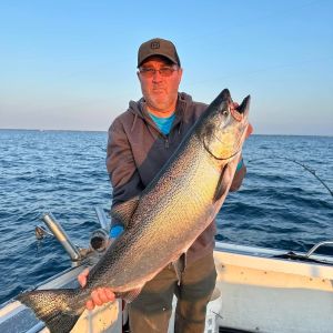 Lake Michigan King salmon charter
