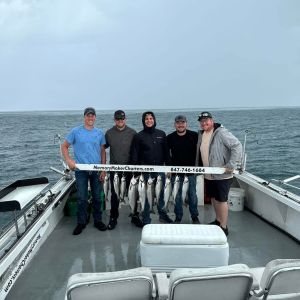 Rainy day salmon fishing