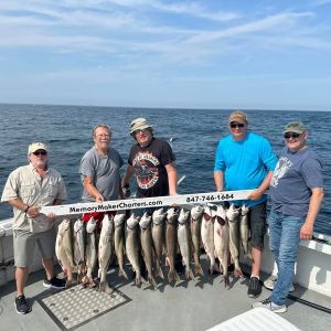 September lake trout and salmon charter