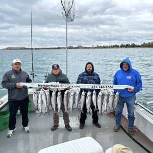 Coho salmon fishing