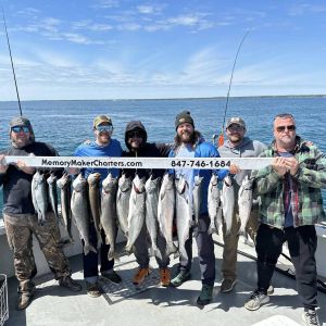 King salmon fishing Lake Michigan