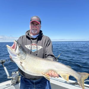 Lake Michigan trout fishing