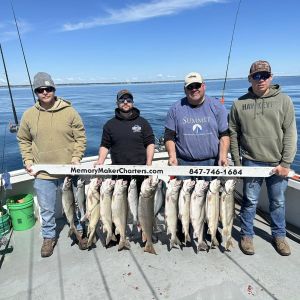 Trout fishing Lake Michigan