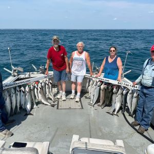 Wisconsin summer salmon and trout fishing 