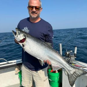Fishing for chinook salmon 