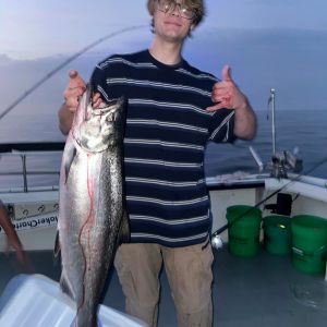 Early morning chinook fishing 