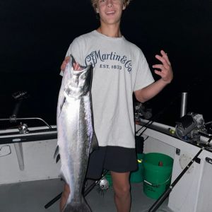 King salmon in the dark 