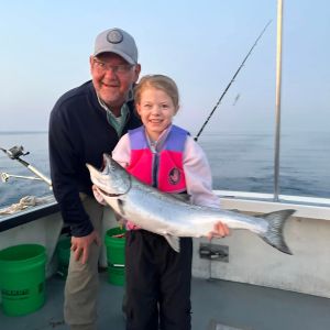 Grandpa and his grand daughter 