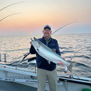 Sunrise chinook salmon 