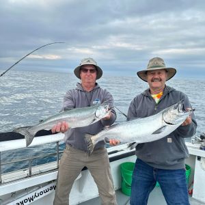 Amazing Wisconsin salmon fishing 