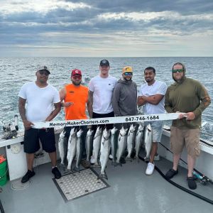 Salmon and trout charter Lake Michigan 