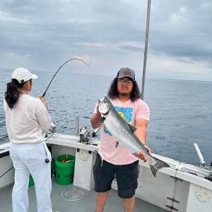 Double on the way in 