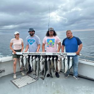 Lake Michigan salmon and trout fishing 