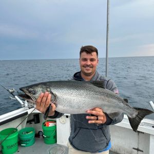 Chinook salmon fishing 
