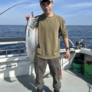 Chinook Damon fishing 